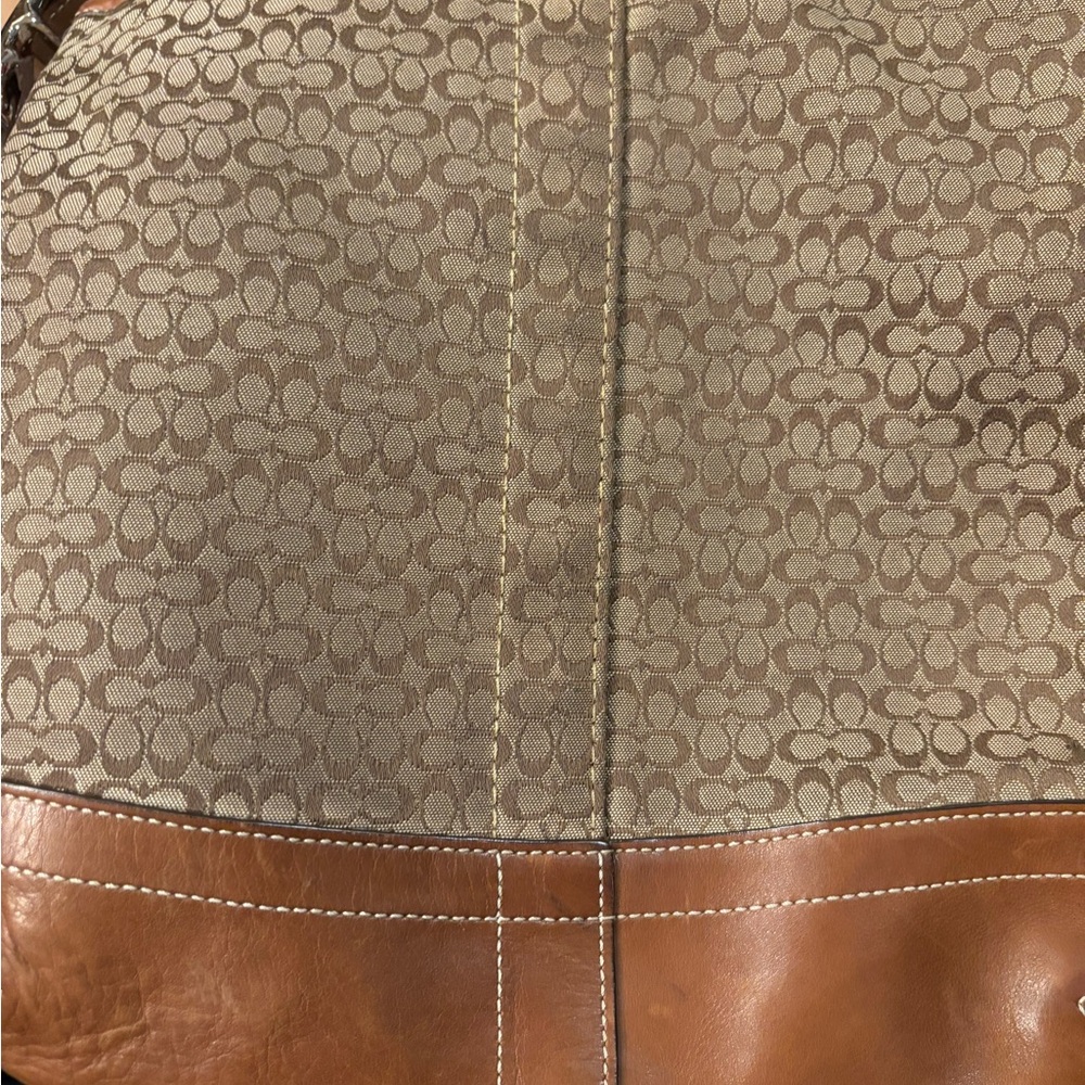 Coach VINTAGE F066-F10417 Signature Mini C Tan Canvas/Leather Shoulderbah VGUC - Picture 14 of 14